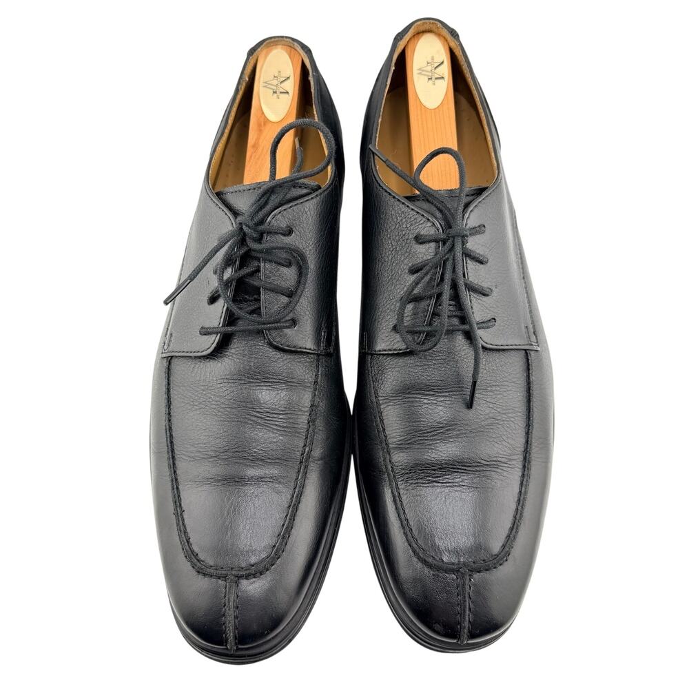 Cole Haan Adams Split Toe Classic Vintage Style Black Oxford Mens 9.5 Dress Shoe